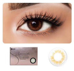 COLORED CONTACT LENSES OLENS Spanish Real Brown ( 1 Month )