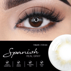 COLORED CONTACT LENSES OLENS Spanish Real Gray ( 1 Month )