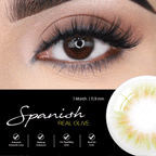 COLORED CONTACT LENSES OLENS Spanish Real Olive ( 1 Month )
