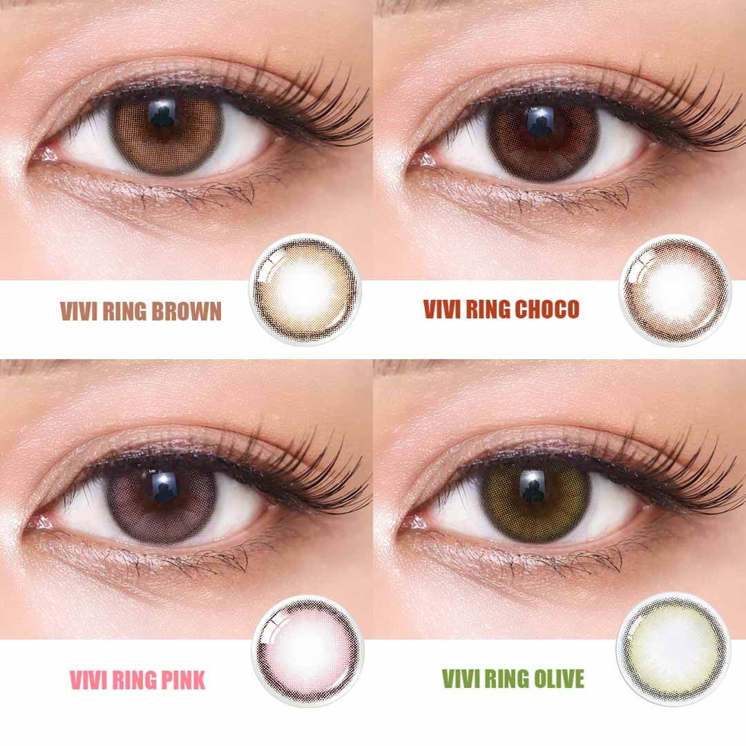 COLORED CONTACT LENSES OLENS Viviring Brown ( 1 Day )