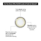 COLORED CONTACT LENSES OLENS Viviring Olive ( 1 Day )