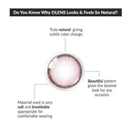 COLORED CONTACT LENSES OLENS Viviring Pink ( 1 Day )