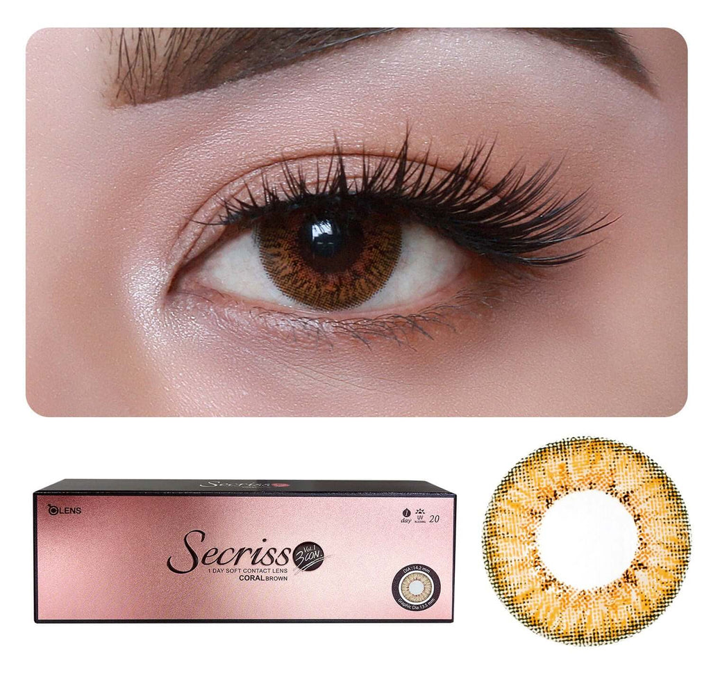 COLORED CONTACT LENSES OLENS OLENS Daily Pack 1 Pair, Plain ( 0.00 )