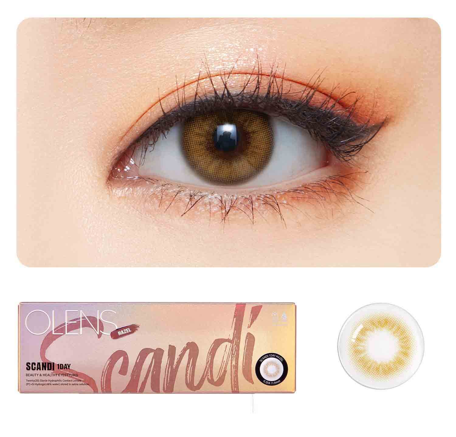 OLENS Premium Color Contact Lens Scandi 1 day color contact lens | Premium soft & breathable material at affordable price | o-lens.co.in.