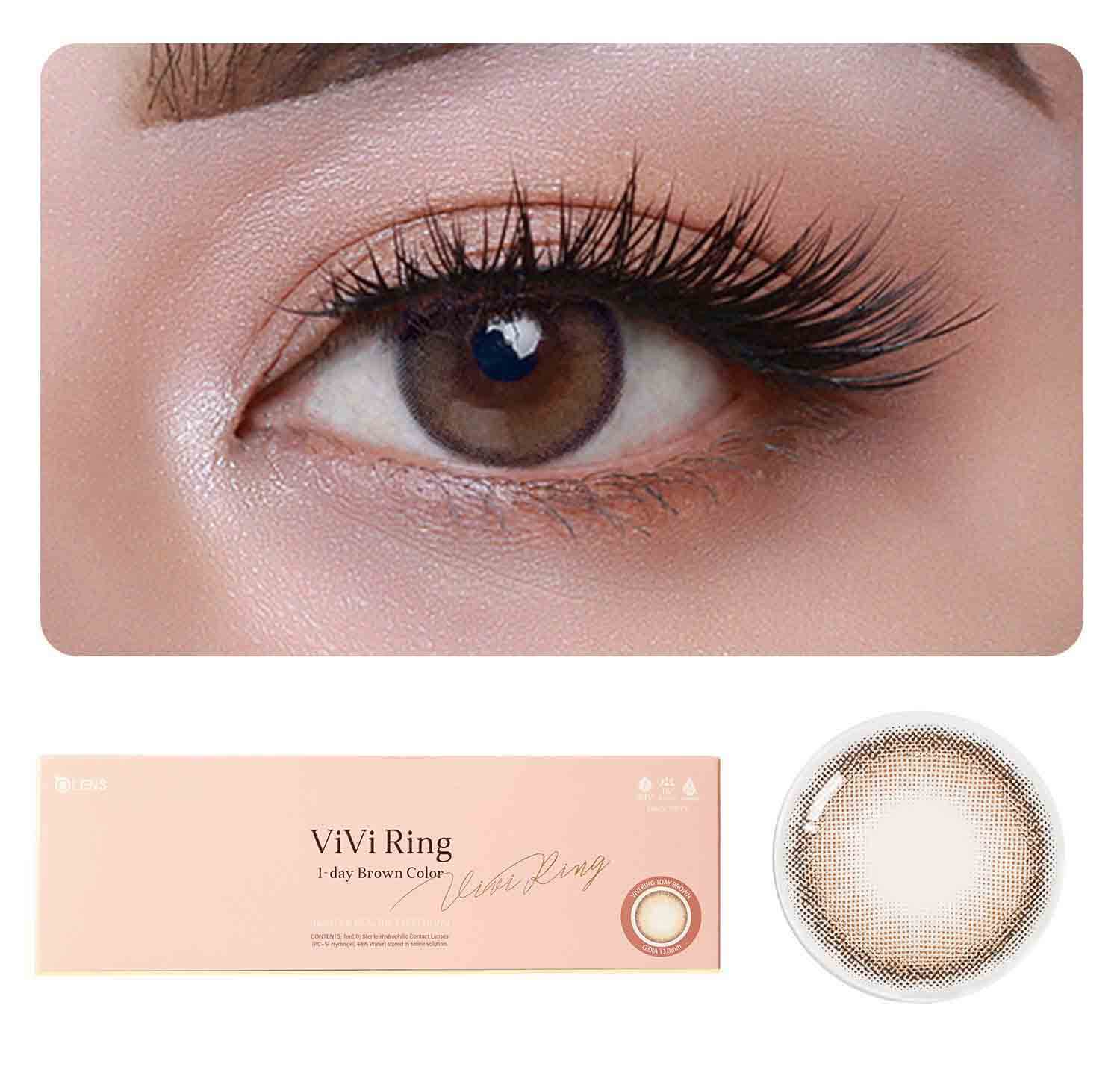OLENS Premium Color Contact Lens | Vivi ring 1 day disposable trial Pack | o-lens.co.in